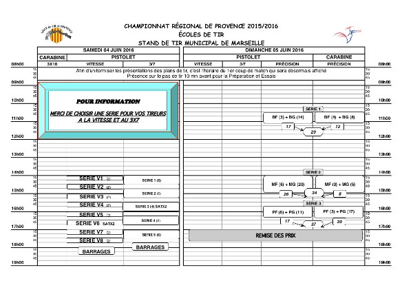 Plan tir départementaux EDT